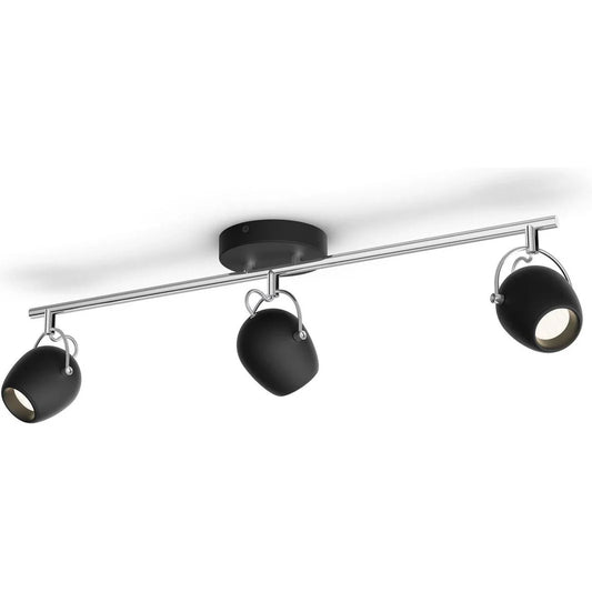 Lámpara de techo led Philips Rivano con tres focos 3x4.3W